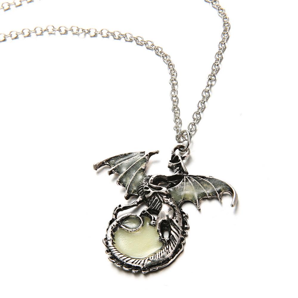 Luminous Pendant Dragon Necklace